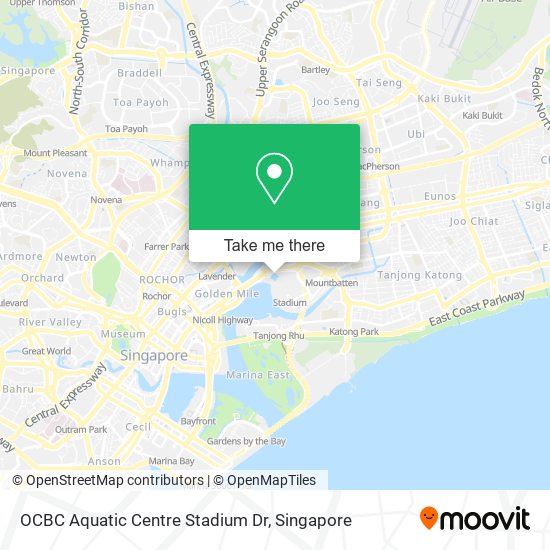 OCBC Aquatic Centre Stadium Dr map
