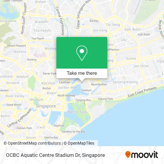 OCBC Aquatic Centre Stadium Dr map