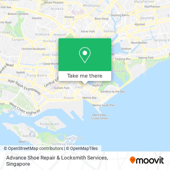 Advance Shoe Repair & Locksmith Services map