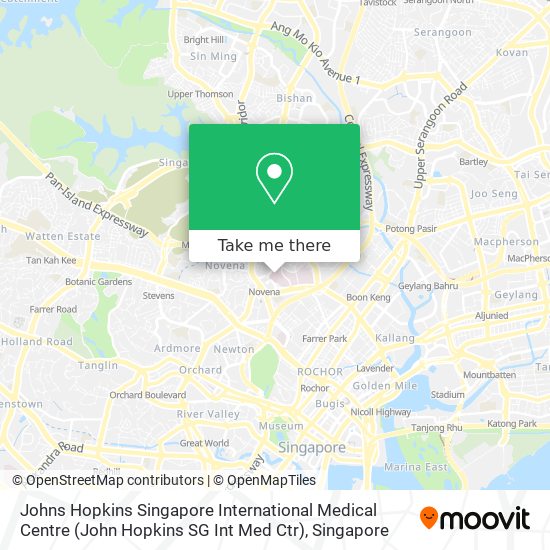 Johns Hopkins Singapore International Medical Centre (John Hopkins SG Int Med Ctr) map