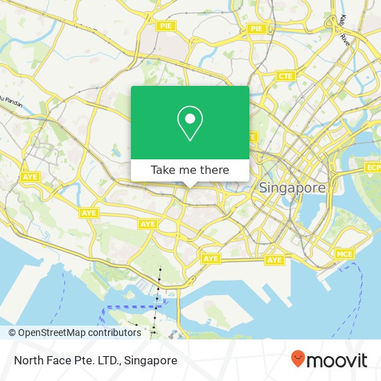 North Face Pte. LTD. map