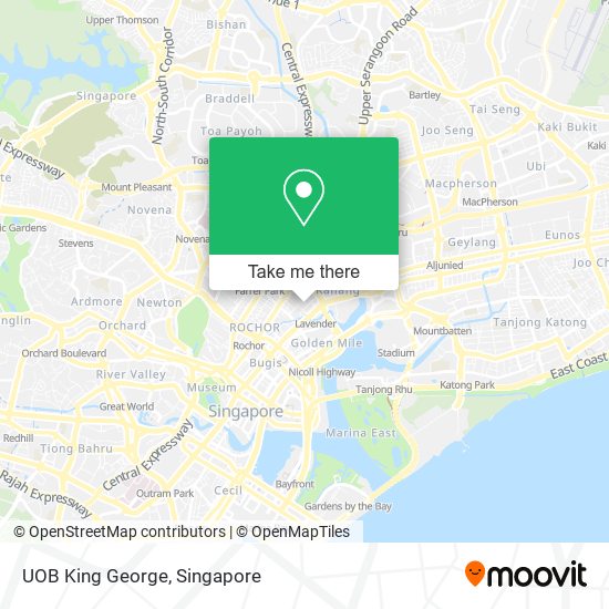 UOB King George map