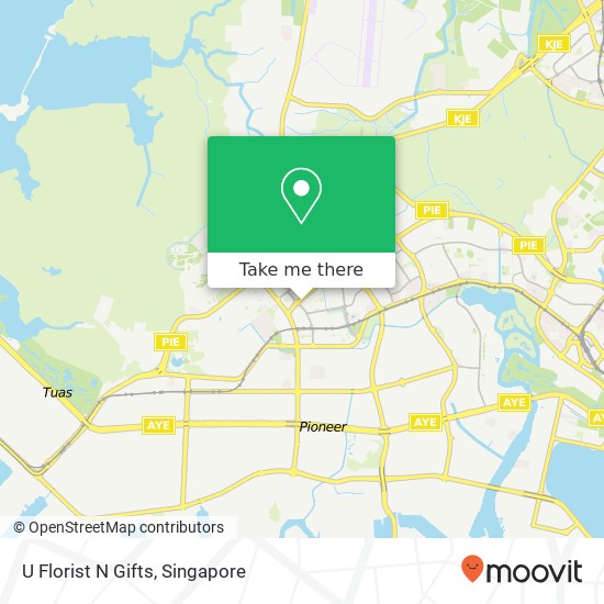 U Florist N Gifts map