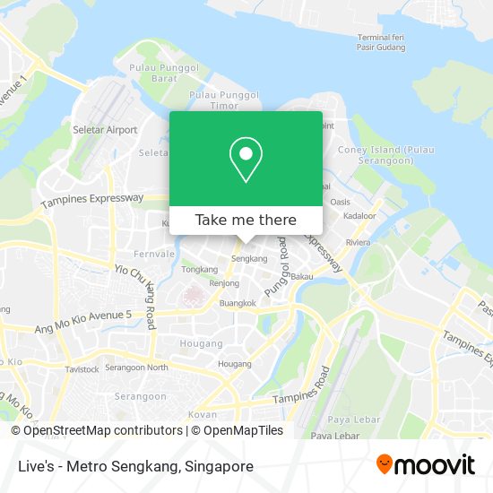 Live's - Metro Sengkang map