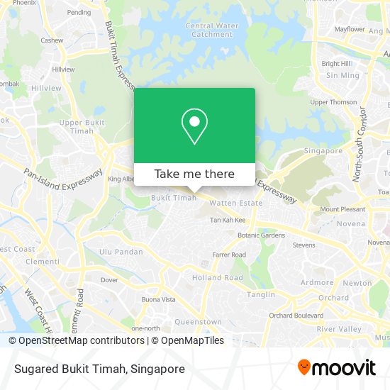 Sugared Bukit Timah map