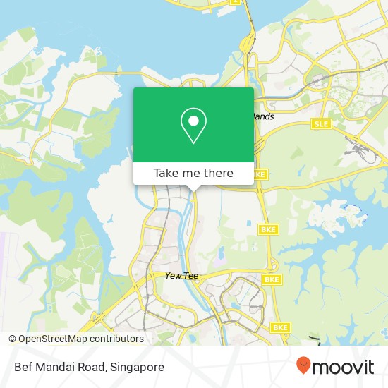 Bef Mandai Road地图