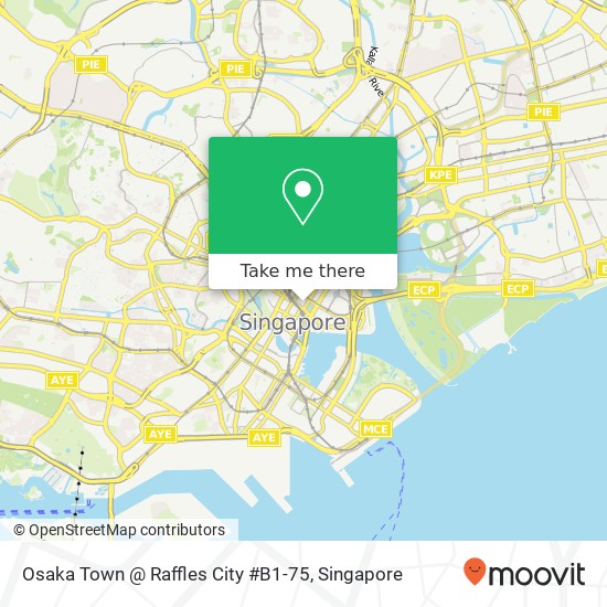 Osaka Town @ Raffles City #B1-75 map