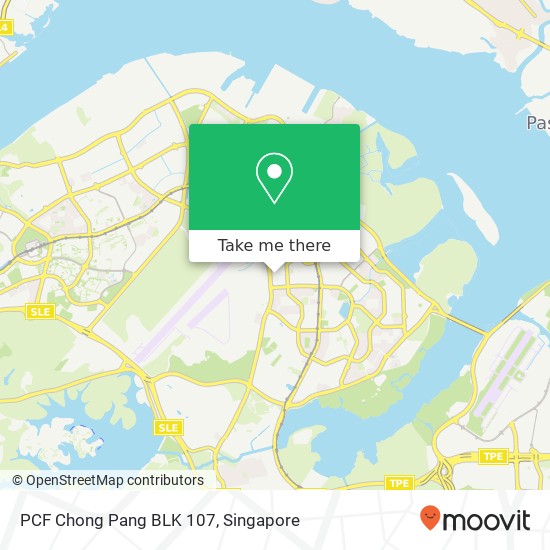 PCF Chong Pang BLK 107 map