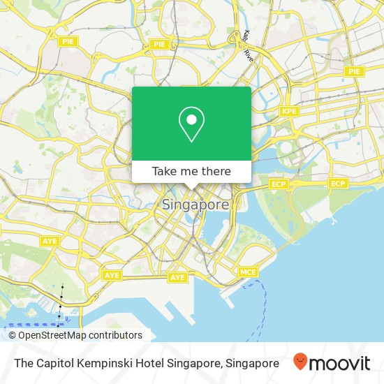 The Capitol Kempinski Hotel Singapore map