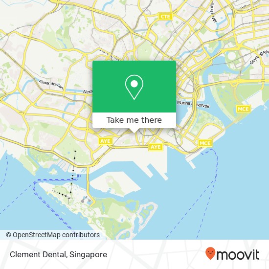 Clement Dental map