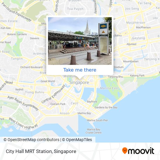 City Hall MRT Station地图