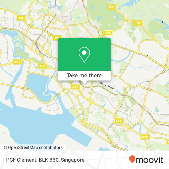 PCF Clementi BLK 330 map