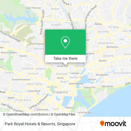 Park Royal Hotels & Resorts map
