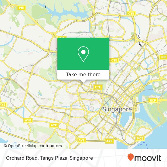 Orchard Road, Tangs Plaza map