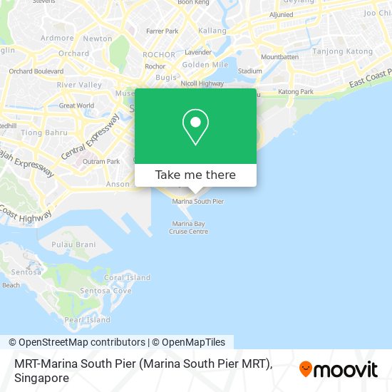 MRT-Marina South Pier map