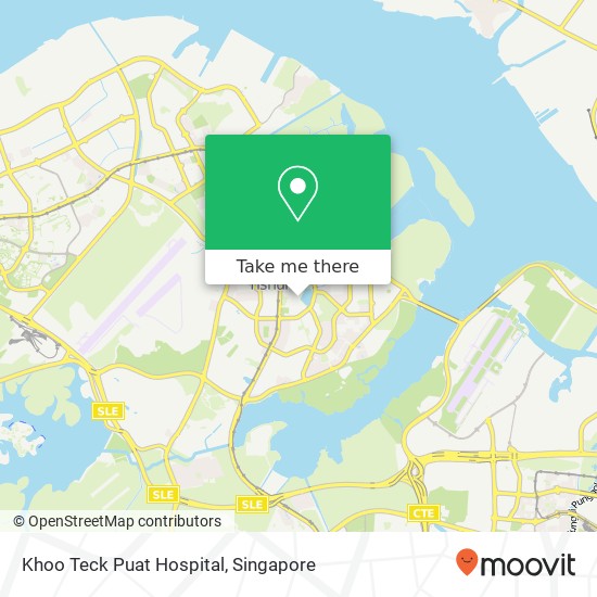 Khoo Teck Puat Hospital map