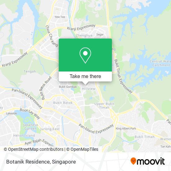 Botanik Residence map