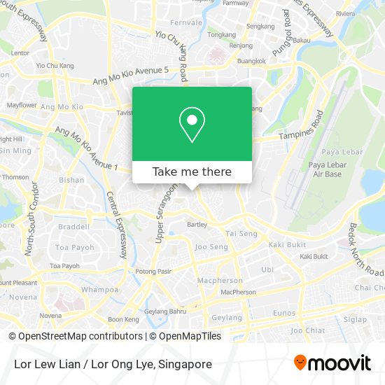 Lor Lew Lian / Lor Ong Lye map