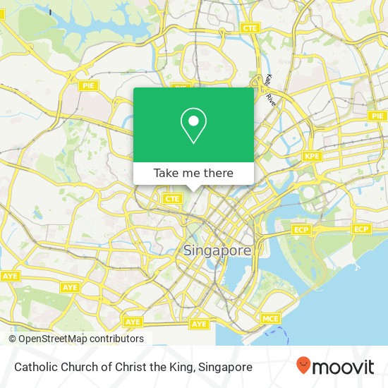 Catholic Church of Christ the King map