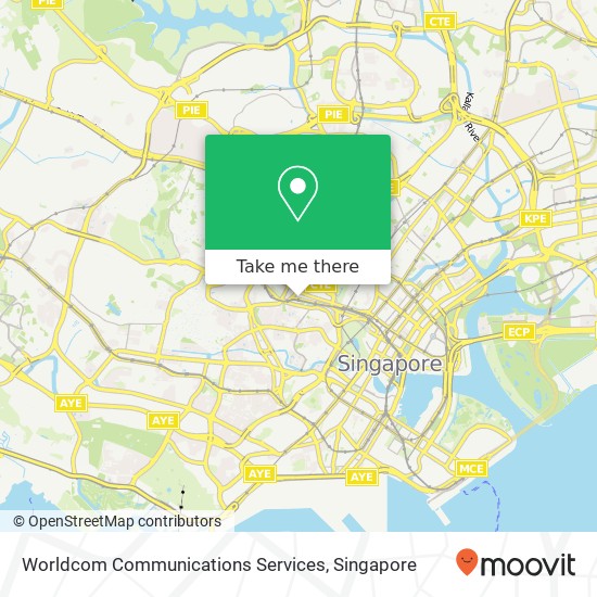 Worldcom Communications Services map