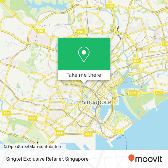 Singtel Exclusive Retailer map