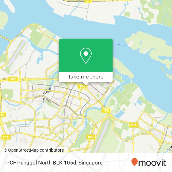 PCF Punggol North BLK 105d map