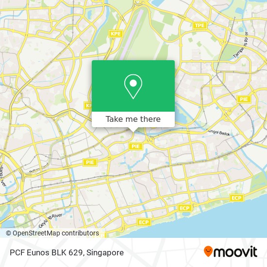 PCF Eunos BLK 629地图