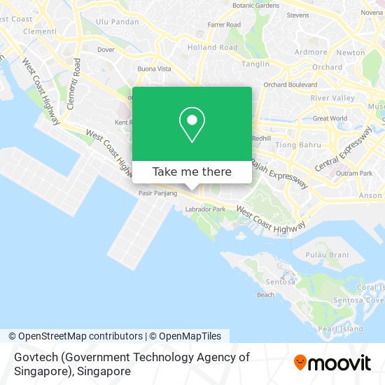 Govtech (Government Technology Agency of Singapore) map