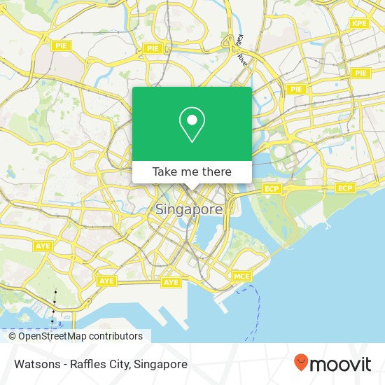 Watsons - Raffles City map