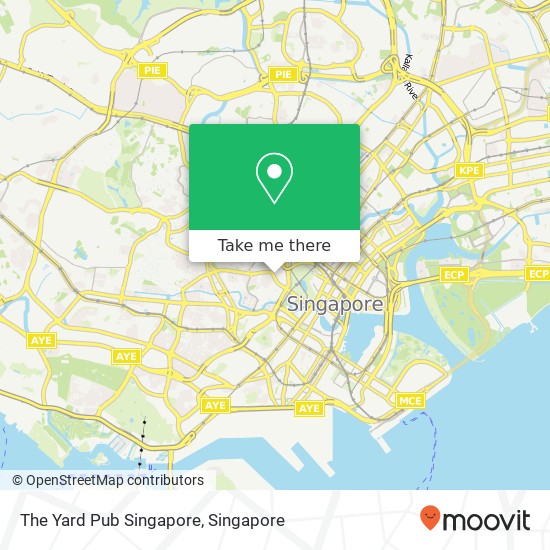 The Yard Pub Singapore map