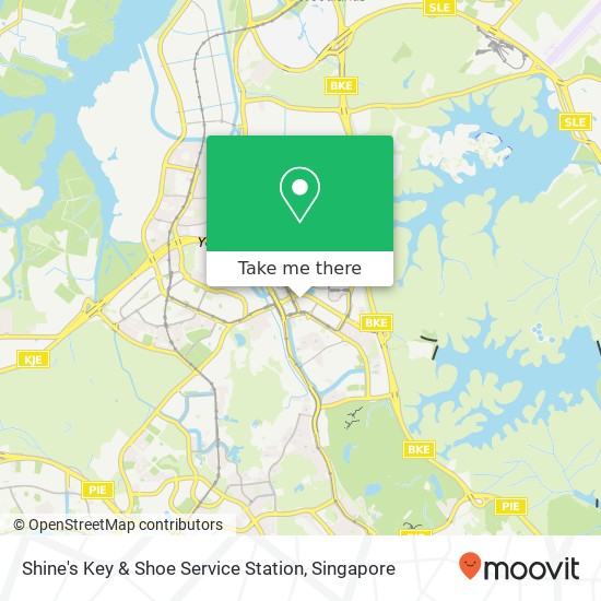 Shine's Key & Shoe Service Station map