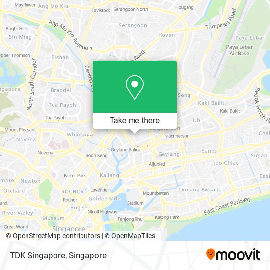 TDK Singapore map