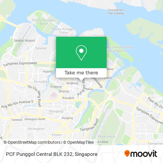 PCF Punggol Central BLK 232 map