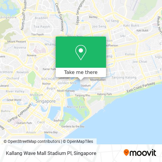 Kallang Wave Mall Stadium Pl map