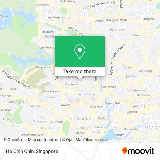 Ho Chin Chin map