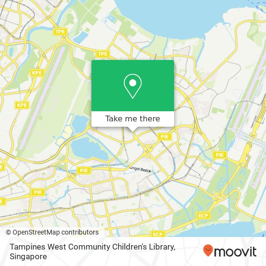 Tampines West Community Children's Library map