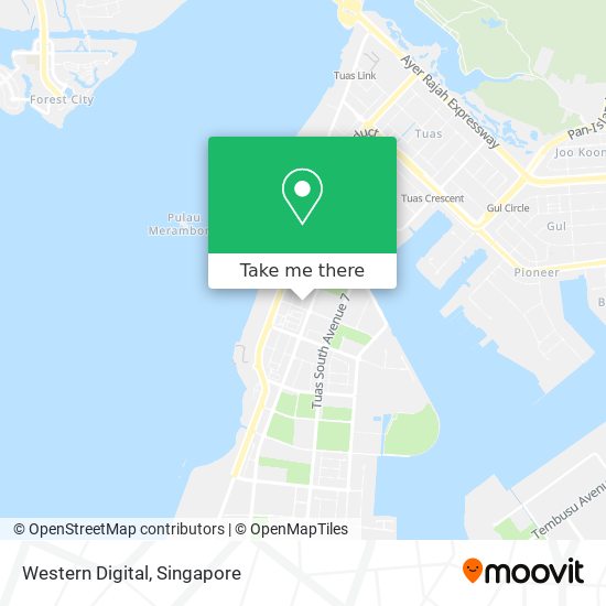 Western Digital map