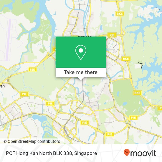 PCF Hong Kah North BLK 338 map