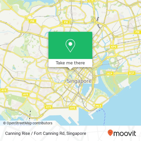 Canning Rise / Fort Canning Rd map