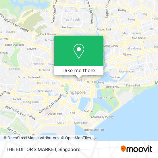 THE EDITOR'S MARKET map
