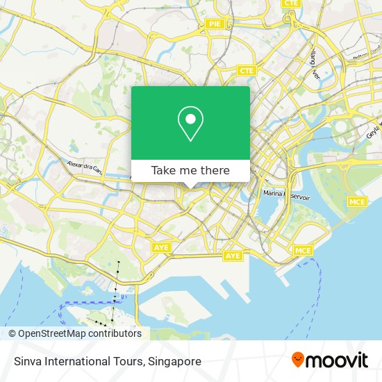 Sinva International Tours map