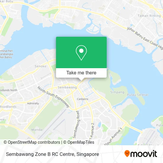 Sembawang Zone B RC Centre map