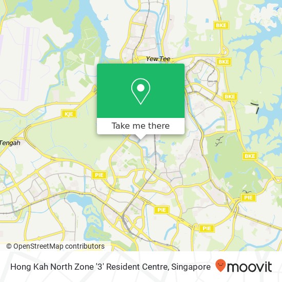 Hong Kah North Zone '3' Resident Centre map