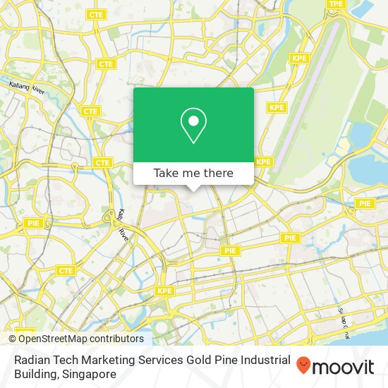 Radian Tech Marketing Services Gold Pine Industrial Building map