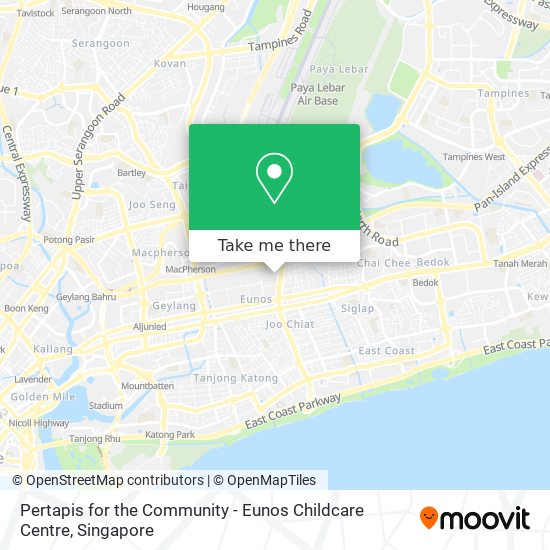 Pertapis for the Community - Eunos Childcare Centre map