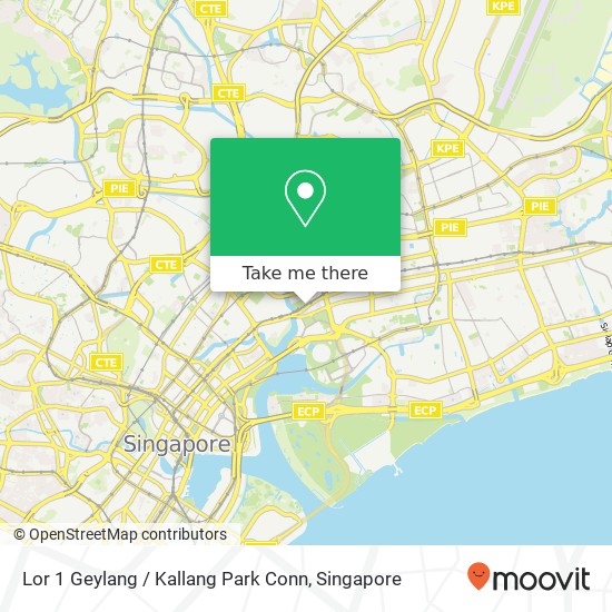 Lor 1 Geylang / Kallang Park Conn map