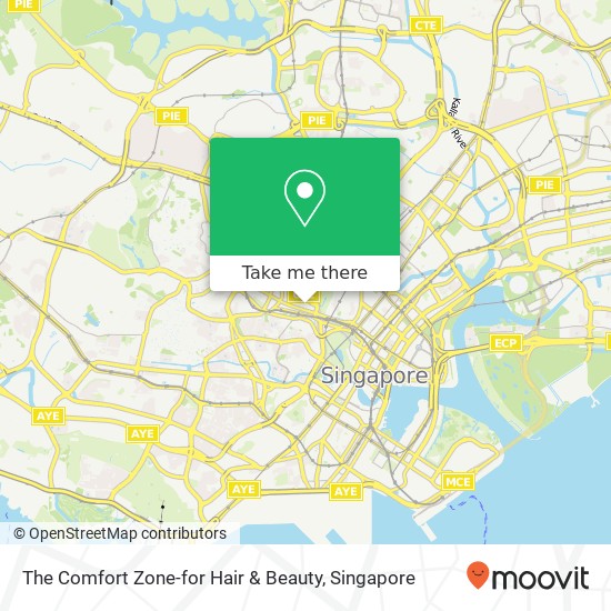 The Comfort Zone-for Hair & Beauty map