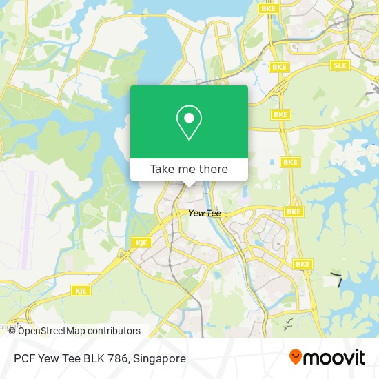 PCF Yew Tee BLK 786地图