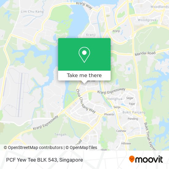 PCF Yew Tee BLK 543 map