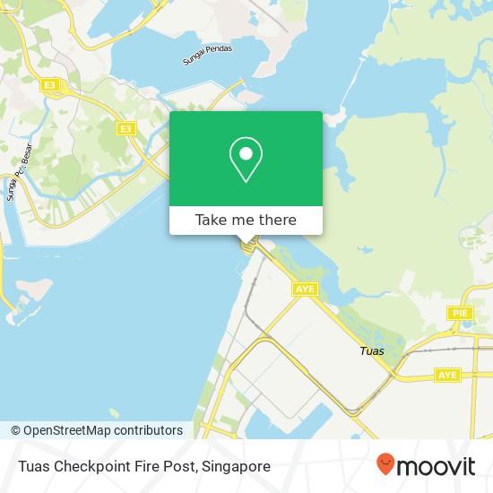 Tuas Checkpoint Fire Post map